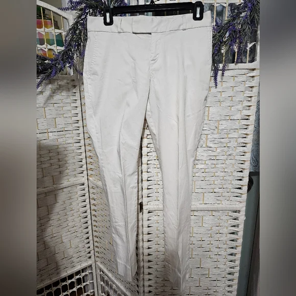 Banana Republic White Ankle Trouse Pants - Picture 2 of 7